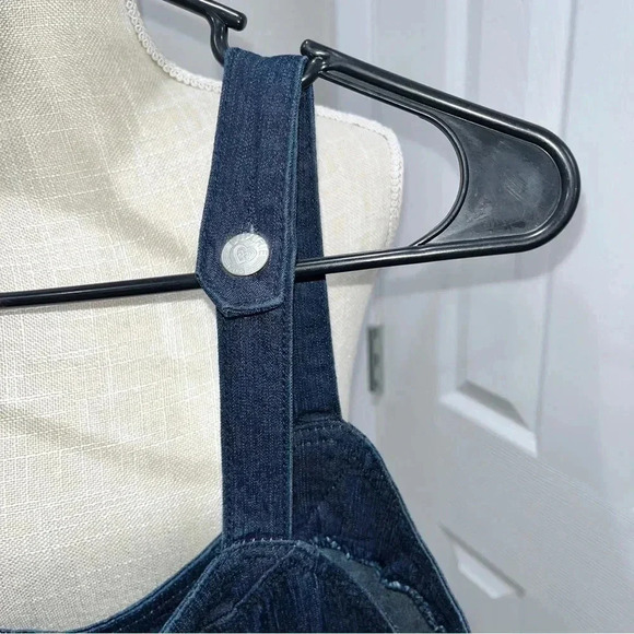 Denim zip front jumper overalls by Luxirie with pockets ❤️ - Picture 4 of 10